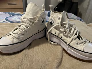 Converse blancas plataforma