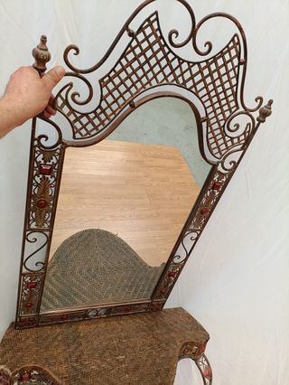 Espejo tocador hierro forjado
