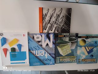 Matemáticas para Bachillerato, y solucionarios.