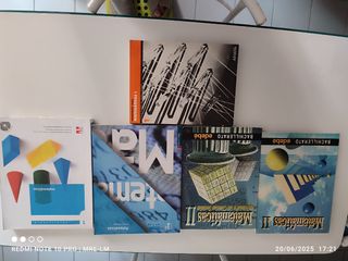 Matemáticas para Bachillerato, y solucionarios.