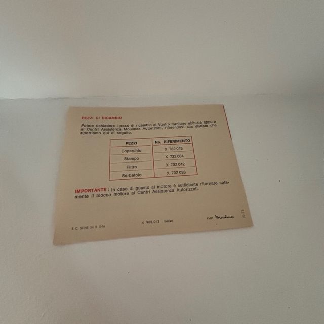 Spremiagrumi Moulinex vintage