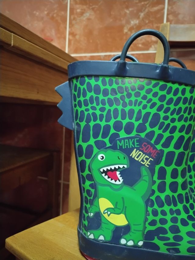Botas lluvia niño dinosaurio talla 35