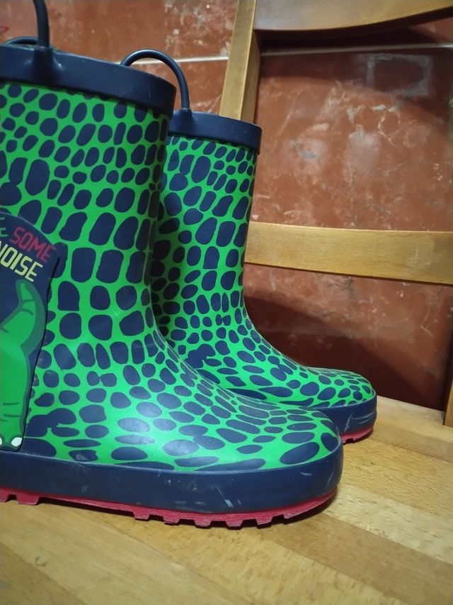Botas lluvia niño dinosaurio talla 35