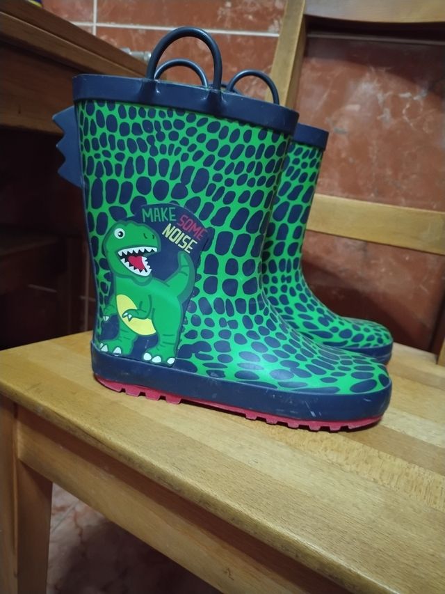 Botas lluvia niño dinosaurio talla 35