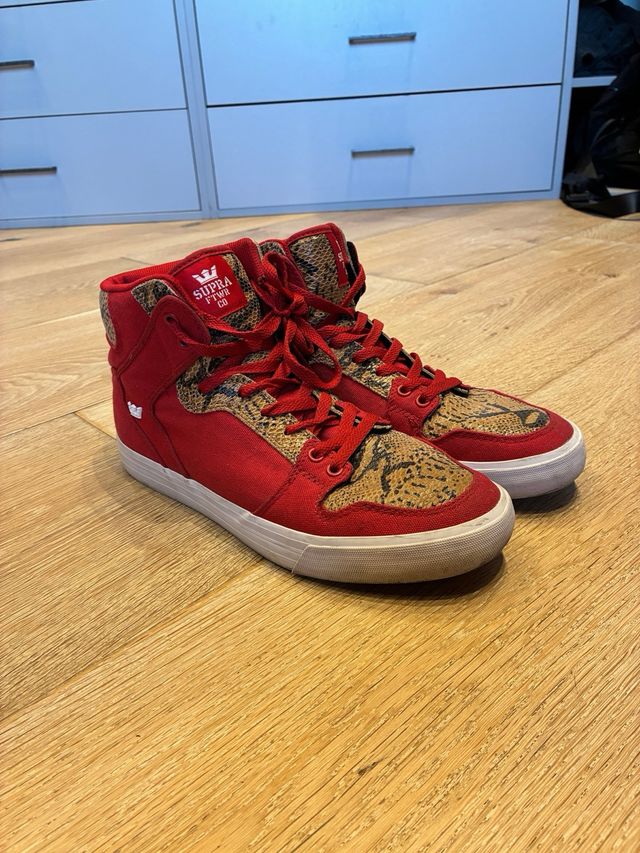 Supra Vaider rojas y marrones talla 45