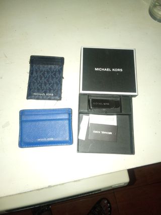 Michael Kors Tarjetero - Azul y Negro