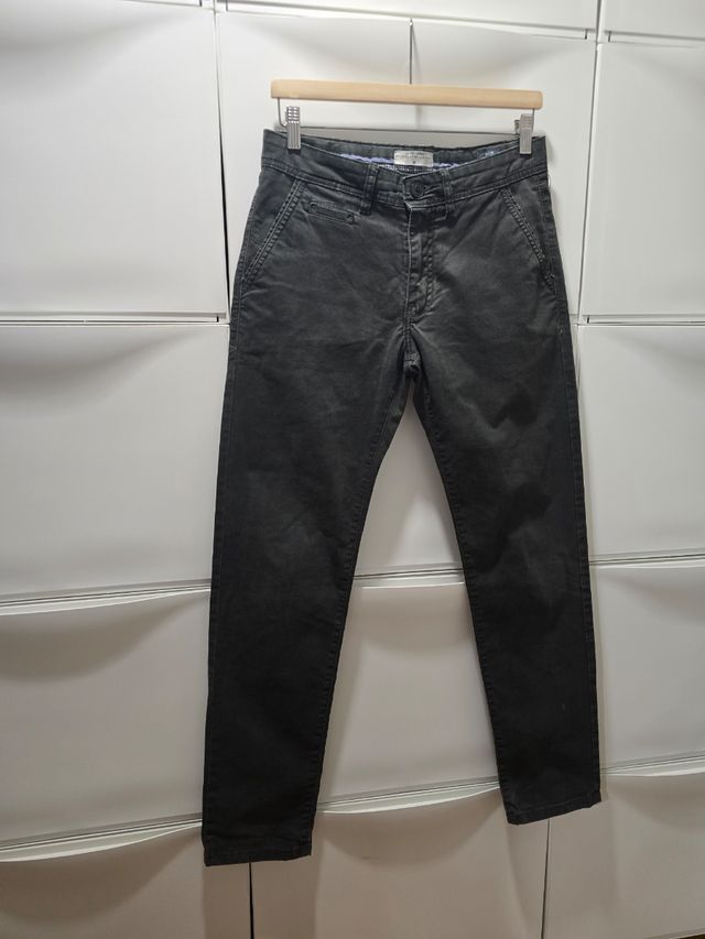 Pantalón chino verde oscuro