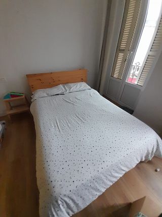 Cama madera 135cm + colchón