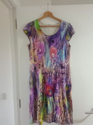 Vestido multicolor estampado