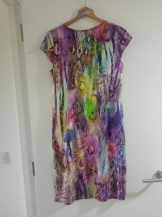Vestido multicolor estampado