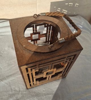 Farolillo madera estilo chino