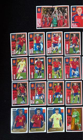 Lote cromos Seleccion Española 2024 