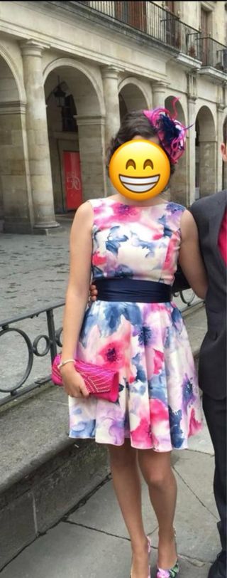 Vestido floral multicolor