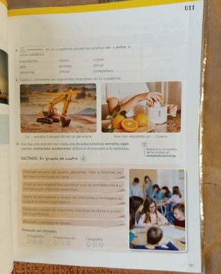 Libro de lengua de 4 primaria,  3 trimestre