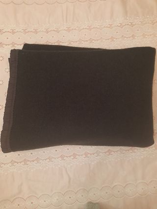 Manta lana verde oliva