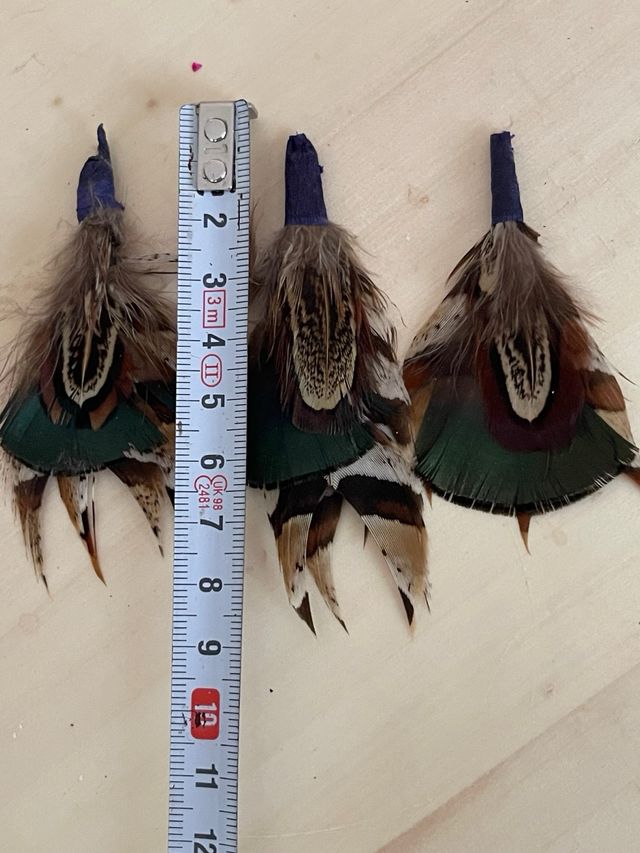 20 mazos plumas faisan mix manualidades/bisuteria