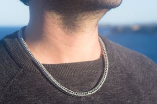 Collar de Cadena de Malla Persa Hecho a Mano