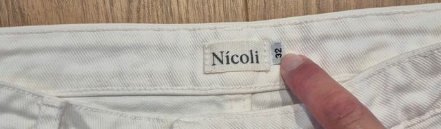 Pantalones vaqueros blancos niña talla 32