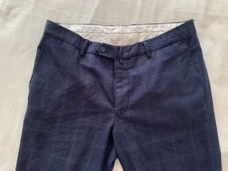 Traje completo Zara azul cuadros - talla M