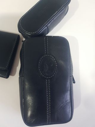 Pitillera, Llavero y funda barra de labios