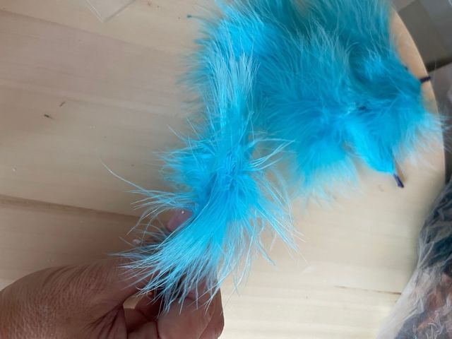 25 mazos Plumas turquesa | Manualidades/bisuteria.