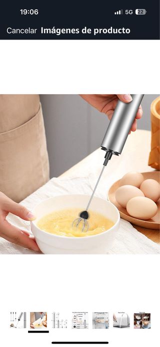 Espumador Leche Recargable - Batidor