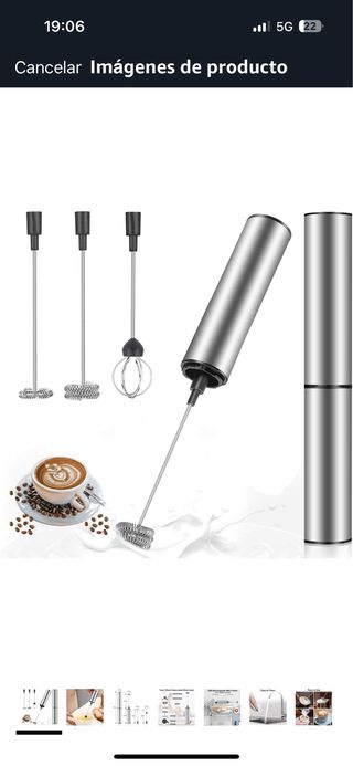 Espumador Leche Recargable - Batidor