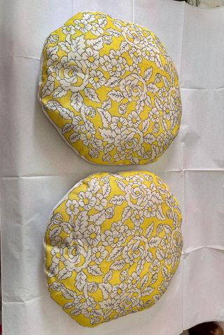 Cuscini fiorati gialli - 2 pz