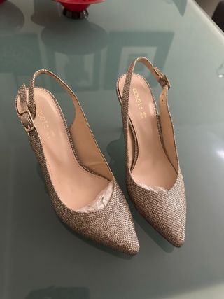 Sandali slingback oro