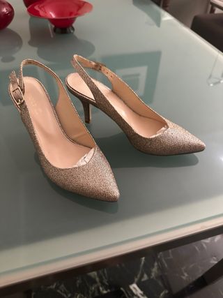 Sandali slingback oro