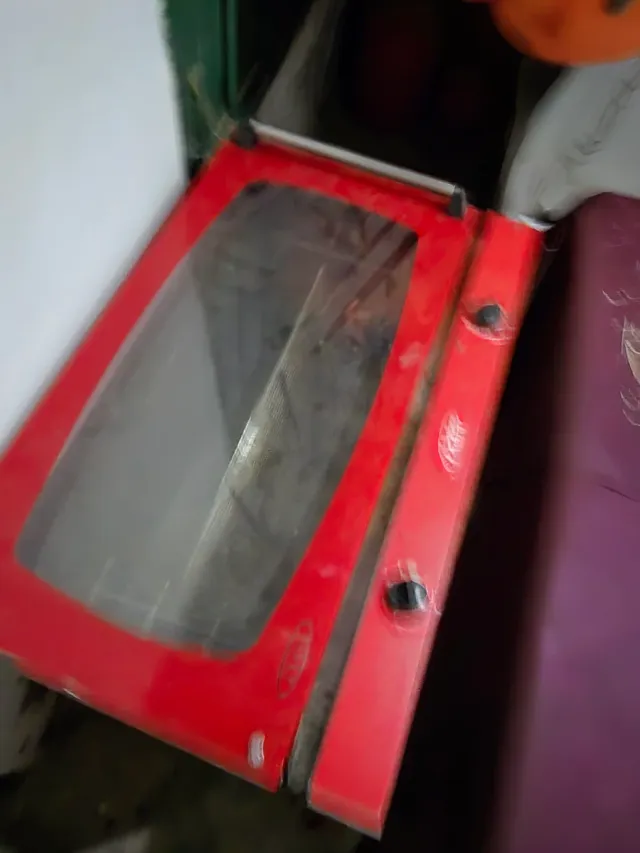 Horno pizza grande rojo