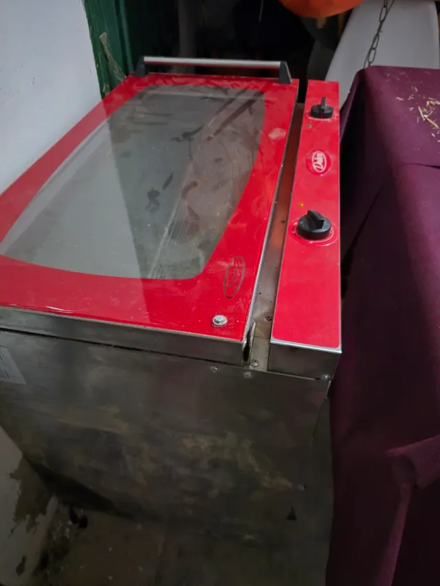 Horno pizza grande rojo