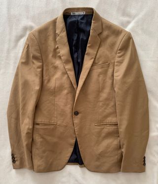 Chaqueta Blazer de traje Zara Beige Talla 46 EU