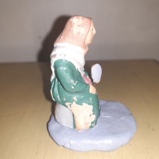 Figura de Belén terracota antigua 