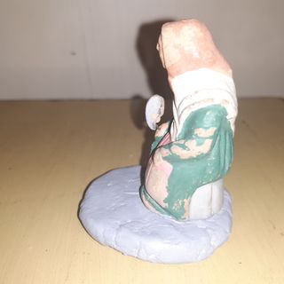 Figura de Belén terracota antigua 