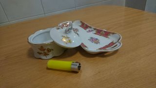 Porcelana: Cajita & bandeja