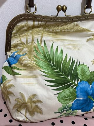 Bolso flores tropicales hecho a mano