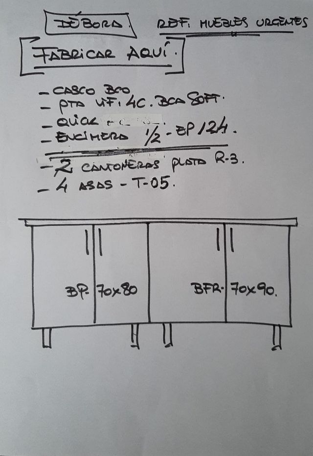 Muebles cocina - encimera, fregadero