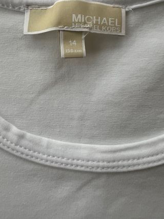 Camiseta Michael Kors niña blanca