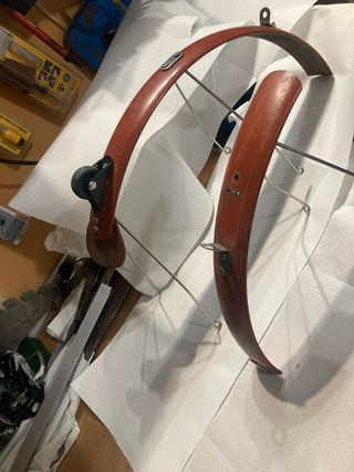 Guardabarros madera bici vintage Alcázar desanjuan