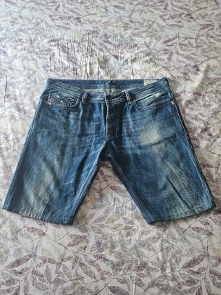 Pantalon Short Vaqueros Diesel - Azul