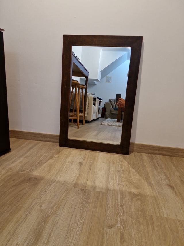 Espejo madera vintage 60x100cm