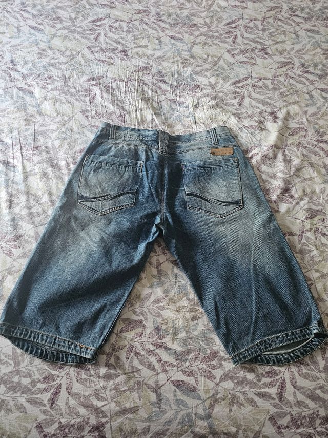 Pantalon Short Vaqueros Jack Jones - Azul