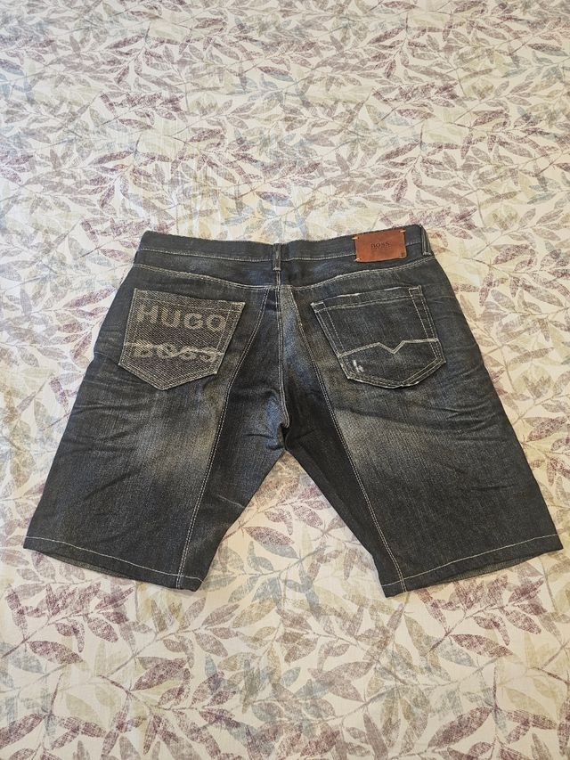 Pantalón Short Hugo Boss | Negro con detalles Nara