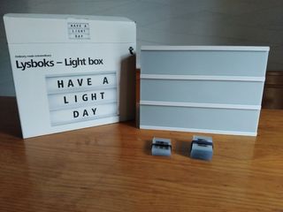 Caja de luz decorativa Lysboks