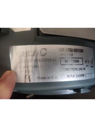 Campana extractora THALASSA 900XGBK