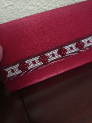 Cartera roja burdeos eventos - nueva, sin estrenar