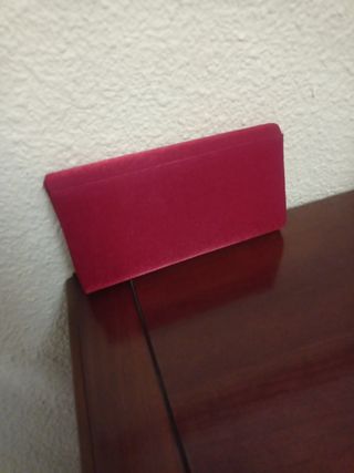 Cartera roja burdeos eventos - nueva, sin estrenar