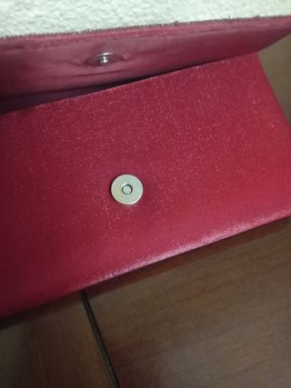 Cartera roja burdeos eventos - nueva, sin estrenar