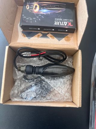 Intermitentes LED moto ahumados